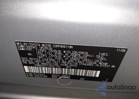 2007 Toyota Rav4 Sport из США, поврежденный, VIN JTMBD32V176031756